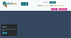Desktop Screenshot of labelnet.co.uk